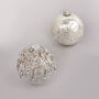 G Decor Bauble With Beads And Silver With Snowflake, thumbnail 4 of 4