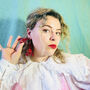 Large Lobster Red Glitter Earrings, thumbnail 4 of 4