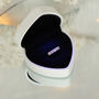 Illuminated White Geometric Heart Jewellery Box, thumbnail 4 of 5