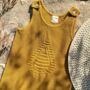 Leaf Chunky Knit Mustard Children's Dungarees, thumbnail 9 of 10