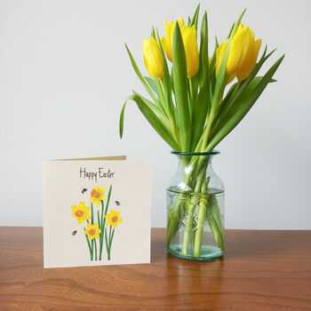 Personalised Daffodil Easter Card, 2 of 9