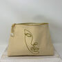 Glitter Abstract Face Cosmetic Bag, thumbnail 2 of 7