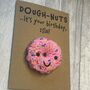 Personalised Doughnuts Donut Crochet Birthday Card Handmade, thumbnail 5 of 10
