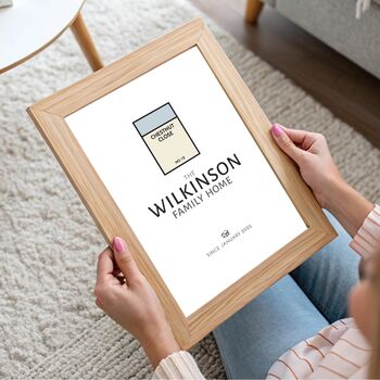 Monopoly Inspired, Personalised Family Name Print, 5 of 10