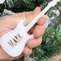 Personalised Guitar Christmas Tree Decoration, thumbnail 8 of 10