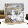 'Snowman' Christmas Card, thumbnail 1 of 2