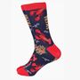 Men's Bamboo Socks Gift Box Ocean Lobsters, thumbnail 2 of 4