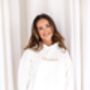 Ladies' 'Mama' Embroidered Holiday Matching Hoodie Jumper With Or Without Aeroplane Design, thumbnail 9 of 12