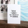 'Great Dads Get Promoted To Grandad' Greeting Card, thumbnail 2 of 3