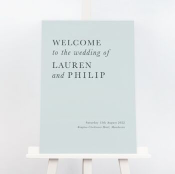 Modern Type Wedding Welcome Sign, 2 of 3