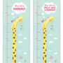 Personalised Giraffe Height Chart, thumbnail 5 of 8