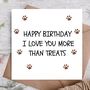 Dog Dad / Mum Birthday Card From The Dog, thumbnail 1 of 3