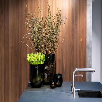 Oval C Vase Smoke Glass By Dut Z, 3 of 5