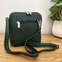 Cross Body Bag In Dark Green, thumbnail 3 of 3