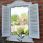 Distressed French Style Shutter Mirror, thumbnail 1 of 6