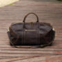 Genuine Leather Duffel Travel Bag, thumbnail 3 of 7