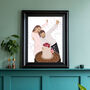 Custom Wedding Portrait Line Art Colour Block Gift, thumbnail 5 of 11