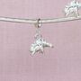 Sterling Silver Stegosaurus Charm, thumbnail 3 of 7