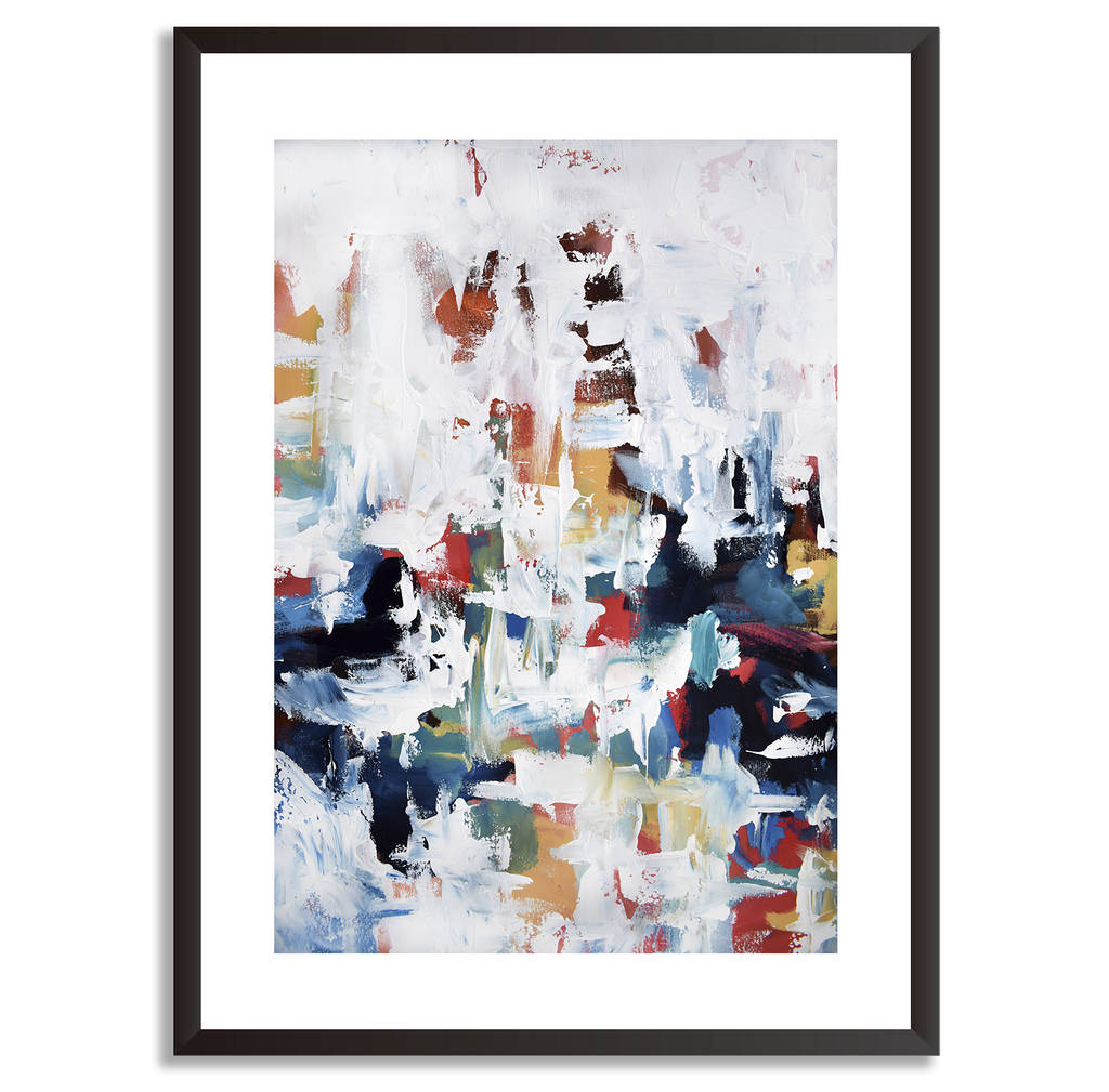 modern abstract art blue framed art prints set of two by