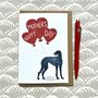 Greyhound Mother's Day Card, thumbnail 1 of 5