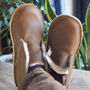 Personalised Handmade Cosy Sheepskin Slipper Boot, thumbnail 3 of 10