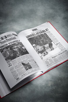 Florida Panthers Personalised Nhl Gift Ice Hockey Newspaper History Book, 9 of 12