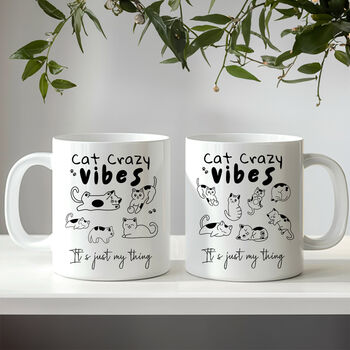 Personalised Black And White Cats Mug, 4 of 4