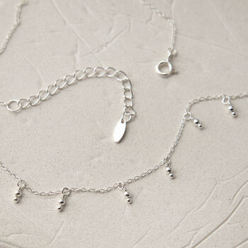 Sterling Silver Hanging Lanterns Necklace, 4 of 5