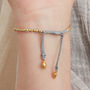 Pearl Silver Gold Plated Friendship Bracelet, thumbnail 7 of 10
