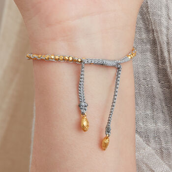 Pearl Silver Gold Plated Friendship Bracelet, 7 of 10