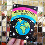 Welcome To Earth New Baby Card, thumbnail 7 of 7