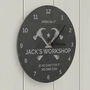 Personalised Tools Slate Clock, thumbnail 2 of 3