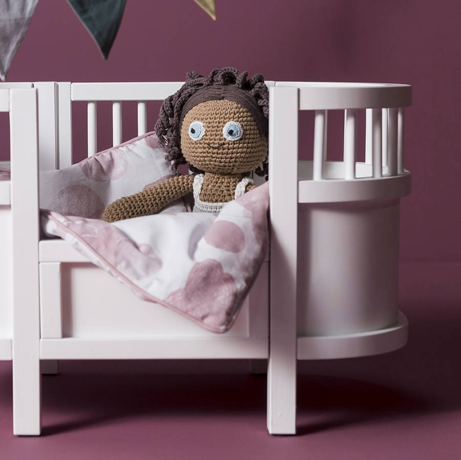 wooden toy cot for dolls