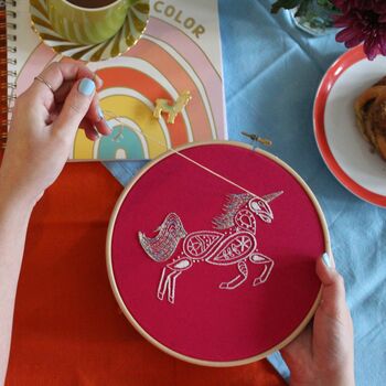 Unicorn Embroidery Kit, 4 of 8