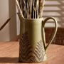 Personalised Crackle Fern Ceramic Vase, thumbnail 4 of 6