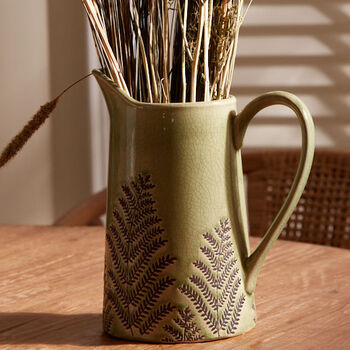 Personalised Crackle Fern Ceramic Vase, 4 of 6