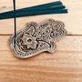 Silver Hamsa Hand Metal Incense Stick And Cone Holder, thumbnail 4 of 6