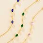 Emerald Bracelet In Sterling Silver And Gold, thumbnail 4 of 12