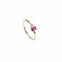 Ruby Cz Rings, Rose Or Gold Vermeil 925 Silver, thumbnail 6 of 11