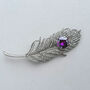 Statement Feather Brooch Filigree, thumbnail 2 of 8