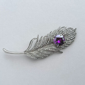 Statement Feather Brooch Filigree, 2 of 8