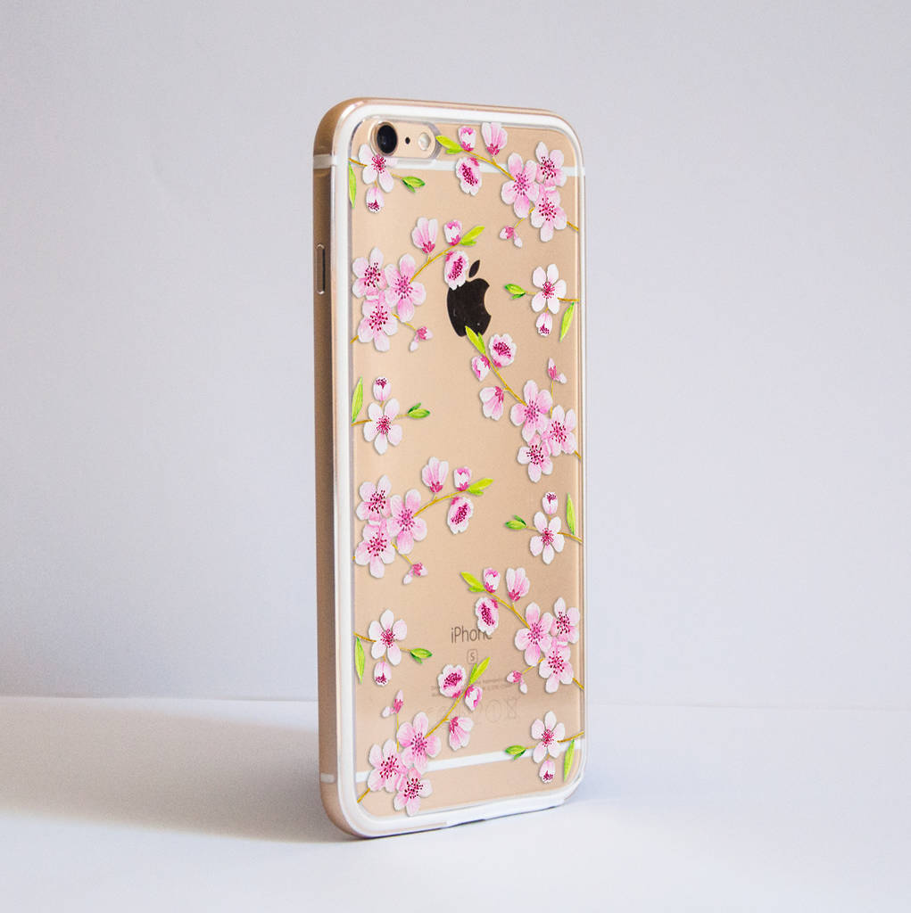 Cherry Blossoms Bumper Phone Case By Dessi Designs | notonthehighstreet.com