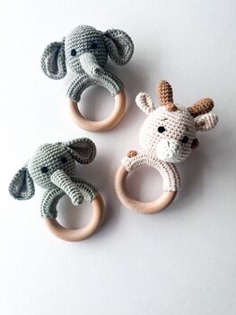 Crochet Baby Teething Rattles, 7 of 9