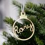 Personalised Name Christmas Bauble, thumbnail 2 of 10