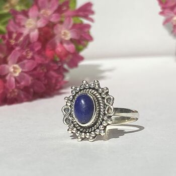 Elegant Silver Rings With Semi Precious Gemstones, 2 of 12