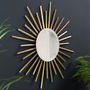 Gold Deco Sunbeam Mirror, thumbnail 2 of 2