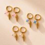 Ice Cream Scoop Hoop Earrings, thumbnail 1 of 4