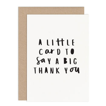 Little Card Big Thank You Card Pack, 2 of 2