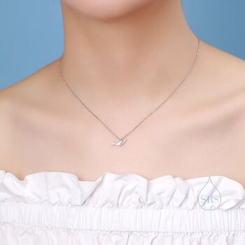 Whale Pendant Necklace In Sterling Silver, 5 of 10