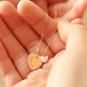 Personalised Tiny Enamel Heart Necklace, 4 of 11